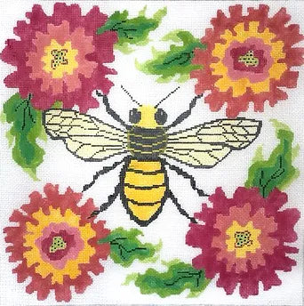 180B Honey Bee & Blossoms