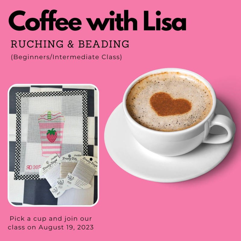 Coffee With Lisa, Ruching and Beading Class