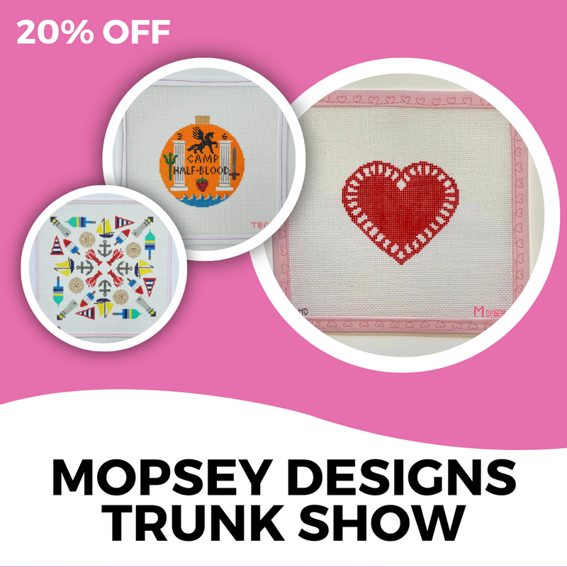 For the Love of Needlepoint, Shop Mopsey's Designs