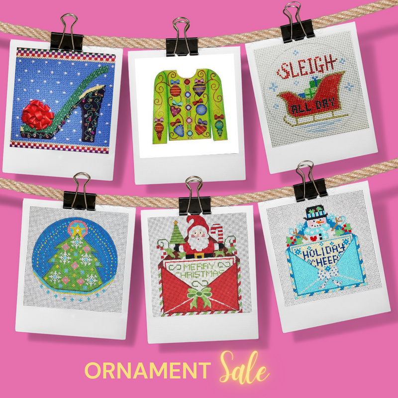 Deck the Halls: Ornament Sale at BeStitched Needlepoint