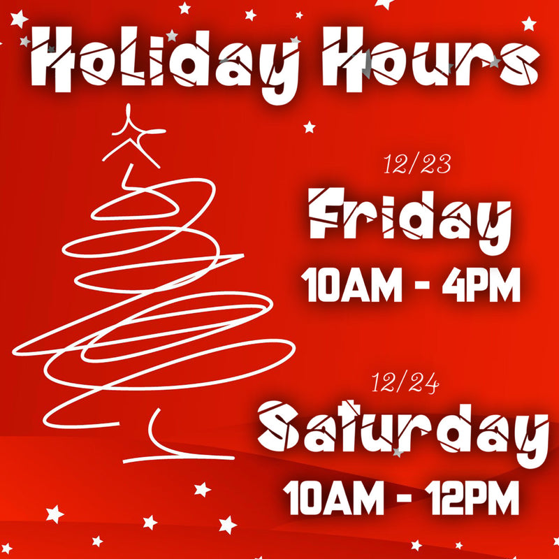 Holiday Hours + In Stock Canvas Sale!