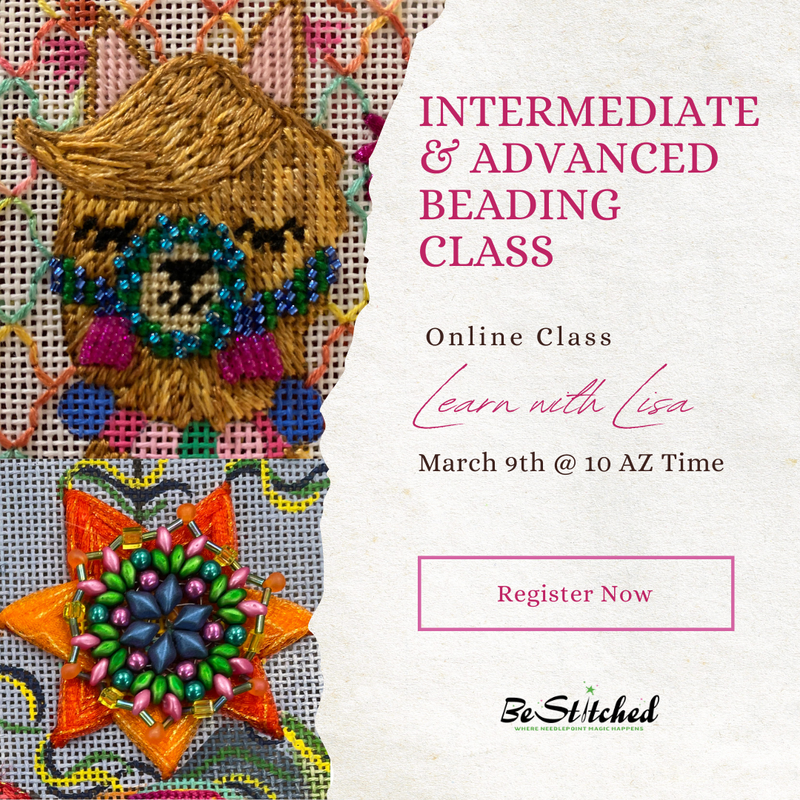Learn Needlepoint Technique Classes Online with Lisa
