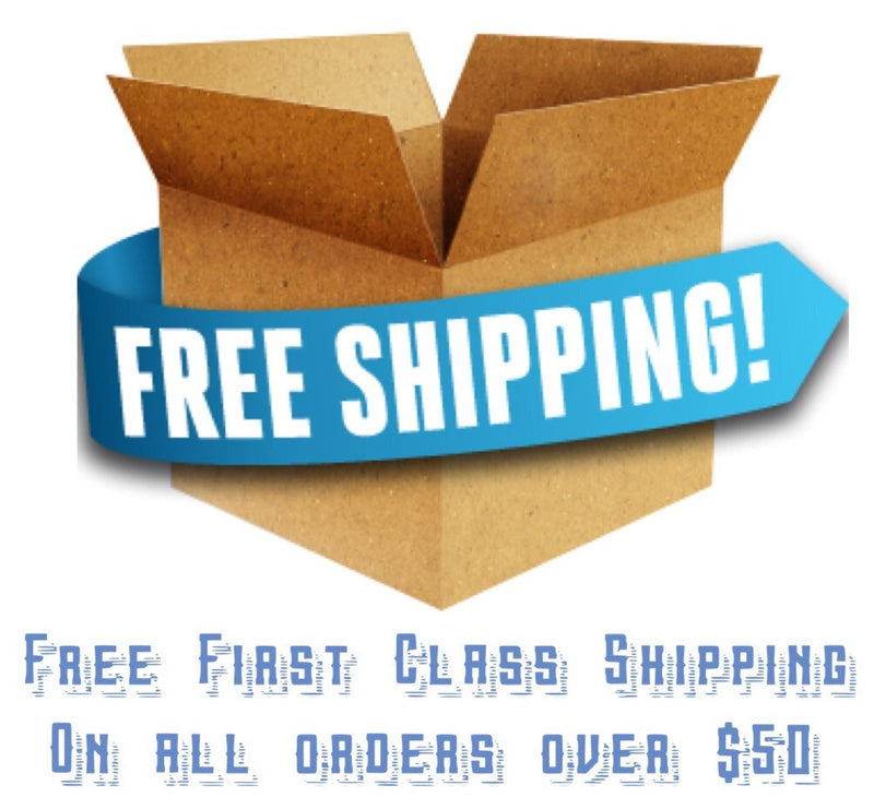 Free First Class Shipping on All Orders Over $50!