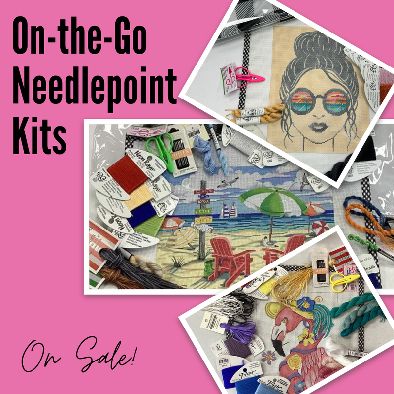 New On-the-Go Needlepoint Kits Are on Sale!