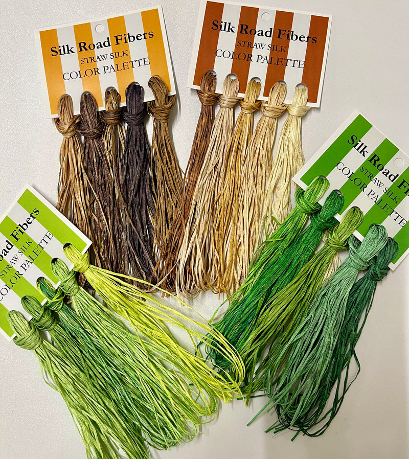 Silk Road Fibers 4 pack of Limited Edition Color ( Foliage way)