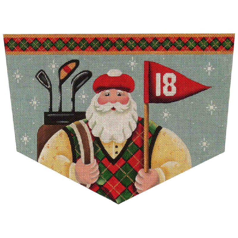 1421a-RW Golfing Santa