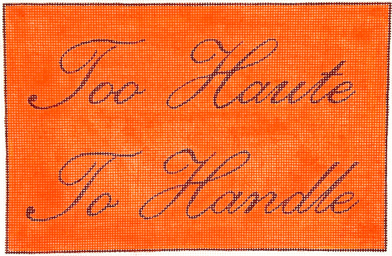 SS-34 “Too Haute To Handle” – brown on orange