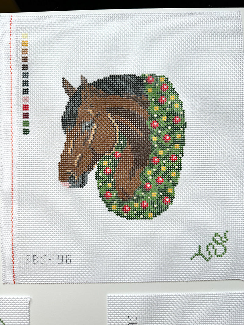 SBS196  Gray Christmas Horse