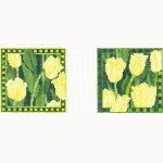 Wg12007C - Yellow Tulips Coasters