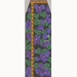 Wg11662N - Violets Needle Case - Black