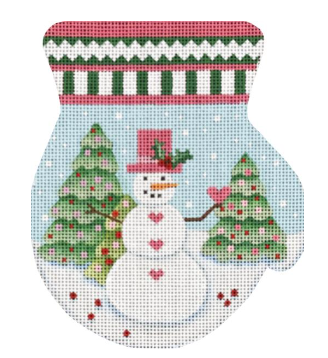 2336A  SNOWMAN MITTEN