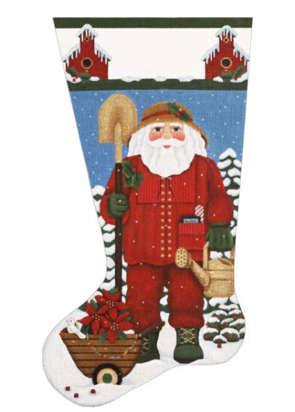 2341  GARDEN SANTA STOCKING