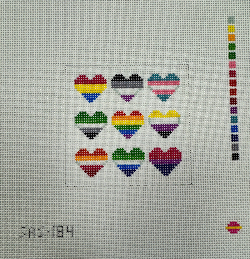 SAS-0184 Pride Heart Mosaic (18M)