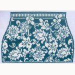 WG12155 - Karen's 4 piece Teal Damask Purse