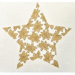 WG11860 - Gold 10" Tree Top Poinsettia Star