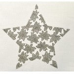 WG11859 - Silver 10" Tree Top Poinsettia Star