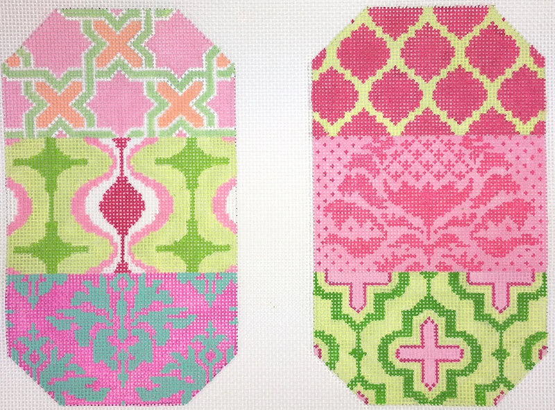 EGC-52 Glasses/ Phone Case – Damask Patchwork – pinks, greens & turquoise (full-size ONLY)