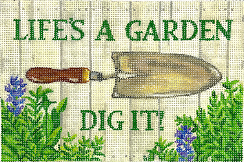 SER-PL-11 Sally Eckman Roberts – “Life’s A Garden. Dig It!” w/ Trowel