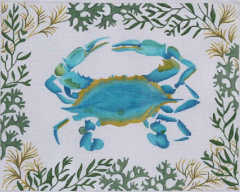 PL-60 Blue Crab w/ Mixed Seaweeds Border