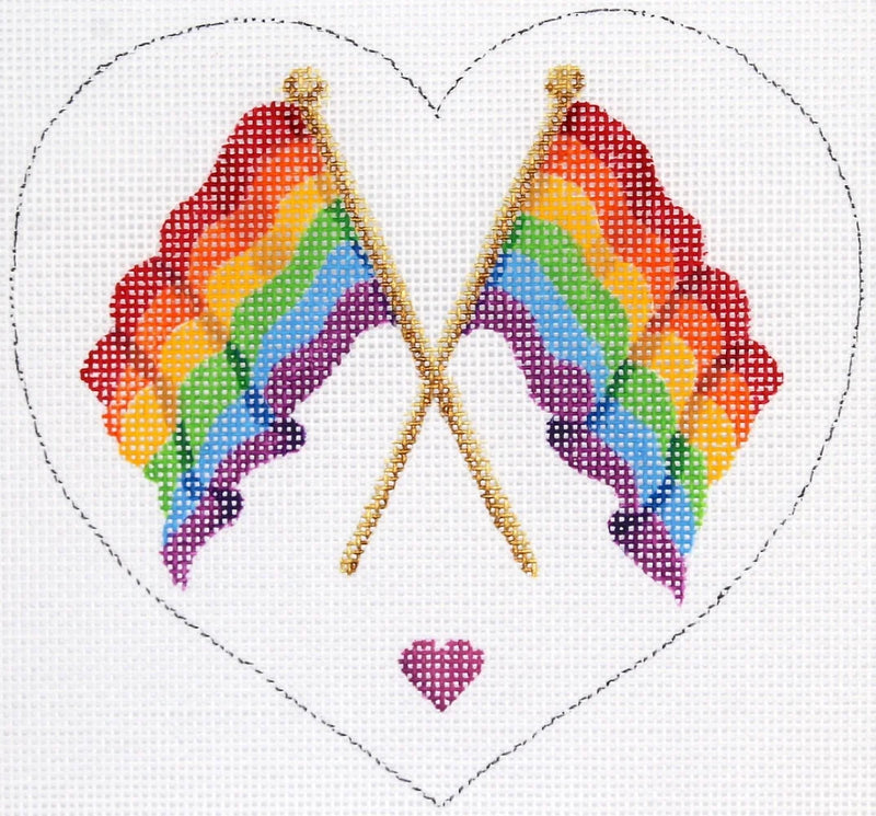 HM-44 Pride Flags Heart