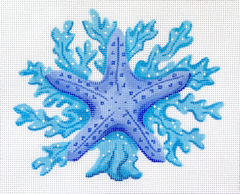 PL-516 Starfish w/ Coral – in blues