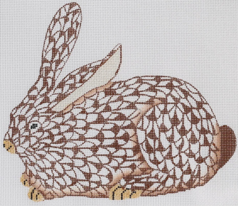 SST-77L Brown Fishnet Bunny Left