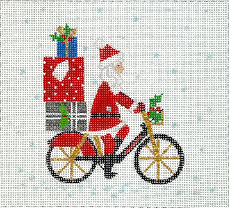 KH-PL-30 Klara Hawkins – London Christmas – Santa on Bicycle