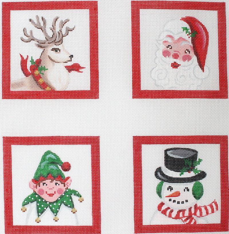 CO4-42 Set of 4 Coasters – Christmas characters