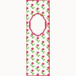 Wg11876 - Primrose with Monogram Bookmark