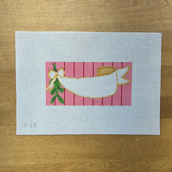 KJ10  Mistletoe and Ribbon Insert