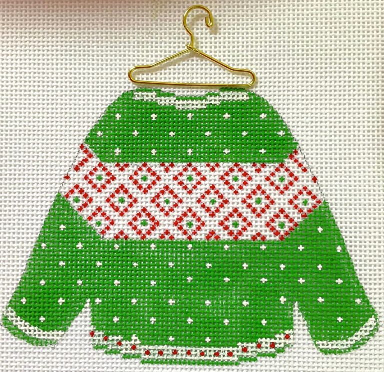 Hummingbird:HB-184 (Sweater - Green Dotted with stitchguide)