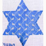 Wg12369 - W-Star of David - Silver and Blue