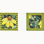 Wg12027C - Yellow Echinacea Coasters