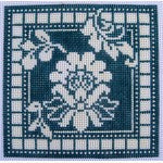 WG12680 - Karen's Teal Damask Coasters