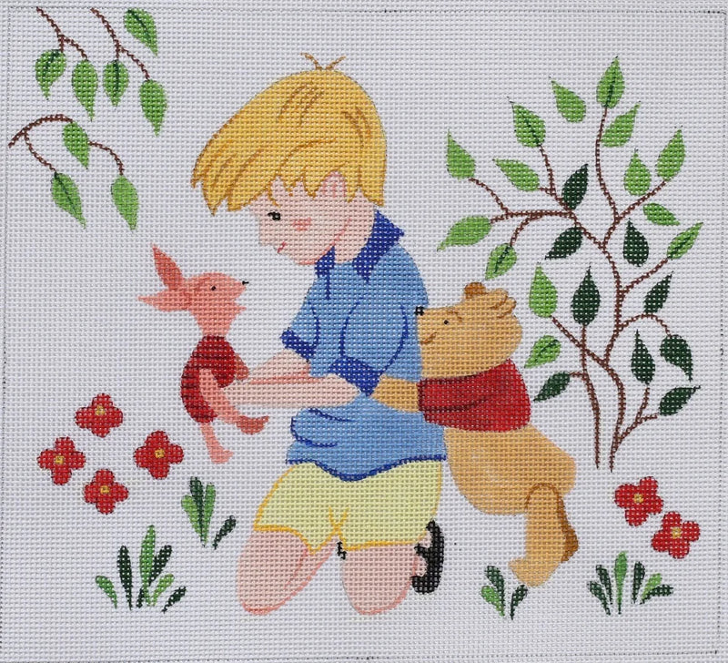PL-168 Small Christopher Robin w/ Pooh & Piglet