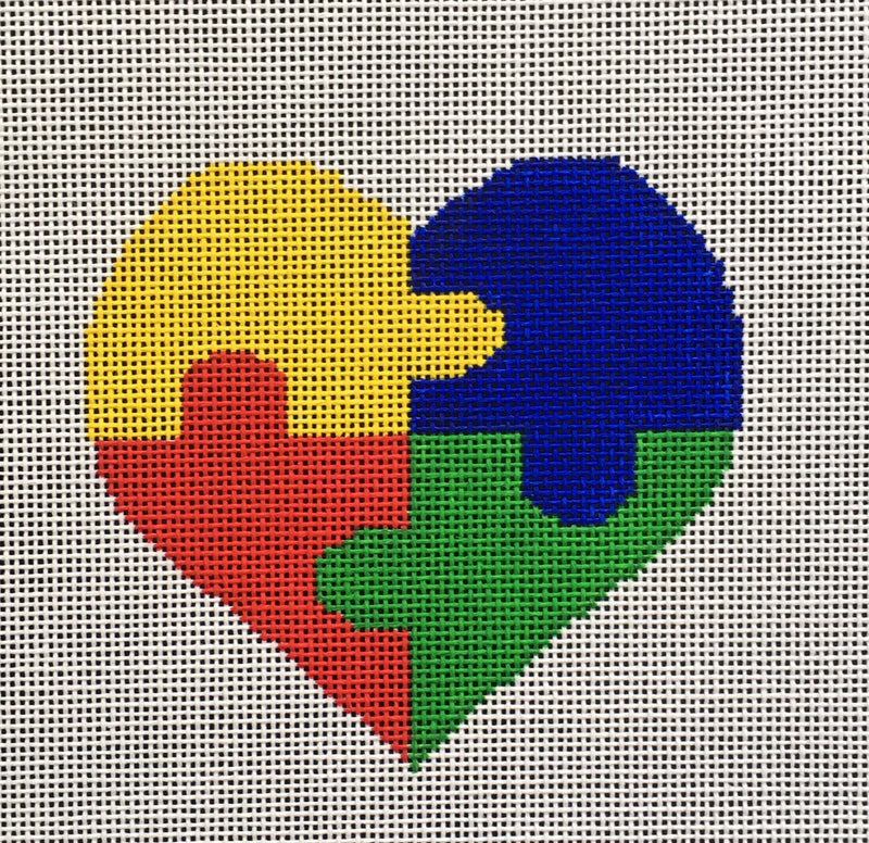 SV-H001 Autism Heart w/Stitch Guide