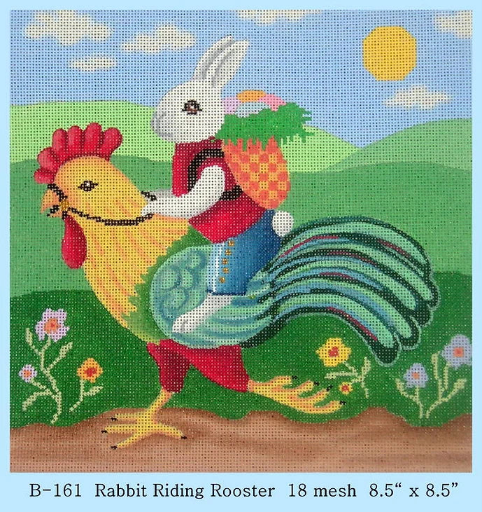 Rabbit Riding Rooster