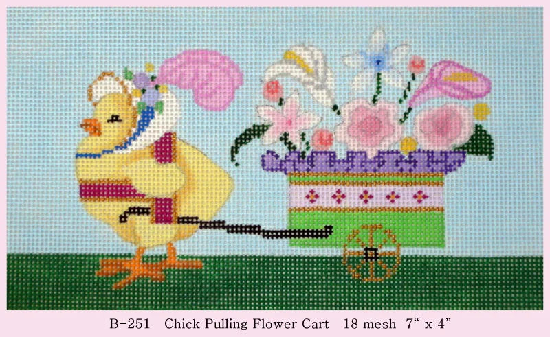 B-251 Chick Pulling Flower Cart