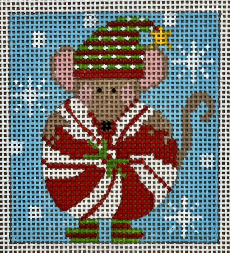 Cheryl Huckaby:CH-1244 (Mouse Ornament - Peppermint)