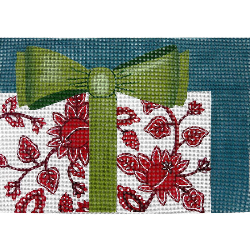 4637 LARGE PACKAGE WITH RED FLORAL