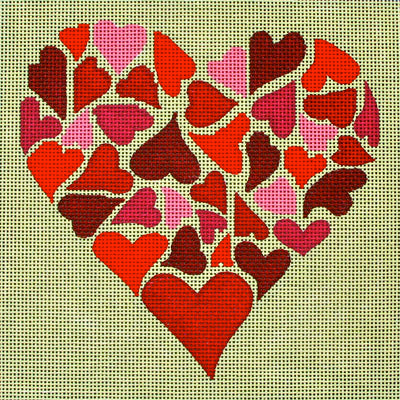 D8123 Mosaic Hearts