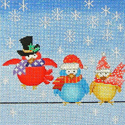 D8135 Xmas Birds on a Wire