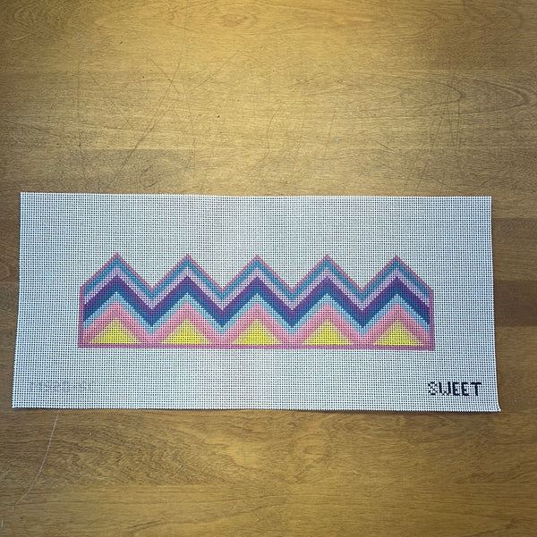 MS20-SC  Birthday Crown-Sunset Chevron