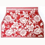 Wg12695 - Karen's Damask 4 pc Purse - Red