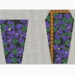 Wg11662 - Violets Scissors Case - Black