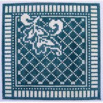 WG12680 - Karen's Teal Damask Coasters