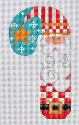 Cheryl Huckaby:CH-79 (Santa with Star Candy Cane)