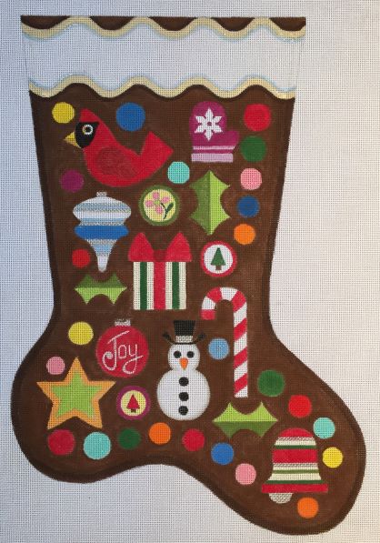 HO1240 GINGERBREAD STOCKING 2