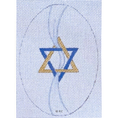 HO2093 STAR OF DAVID OVAL