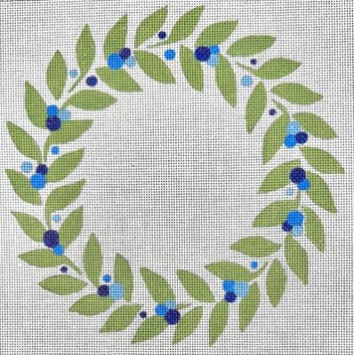 HO2454 Wreath Blue Berries